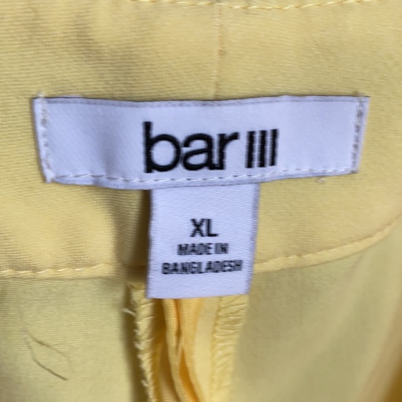 NWT! Bar lll Ladies Yellow Button Detail Trousers - Picture 6 of 8